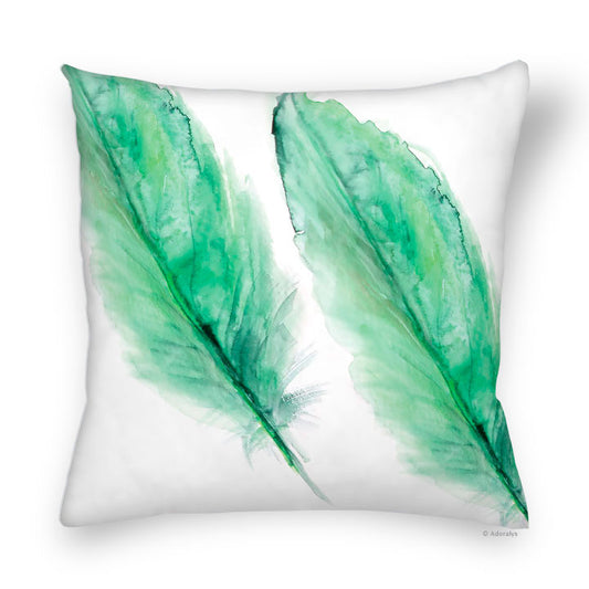 Cushion cover | Feather duo - Green