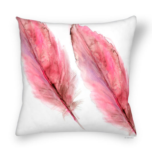 Cushion cover | Feather duo - Pink