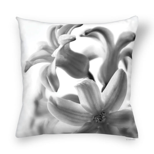 Cushion cover | Hyacinth - Black and white