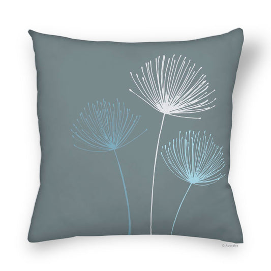 Cushion cover | Floral trio - Blue