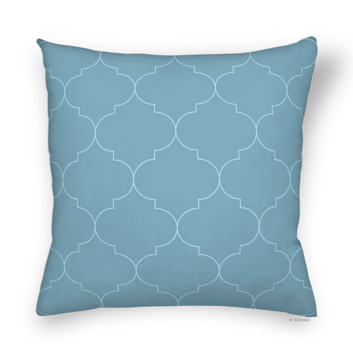 Housse de coussin | Motif marocain - Bleue