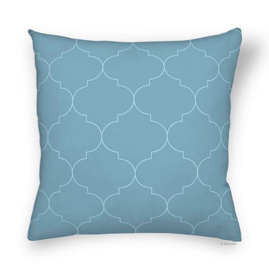 Housse de coussin | Motif marocain - Bleue