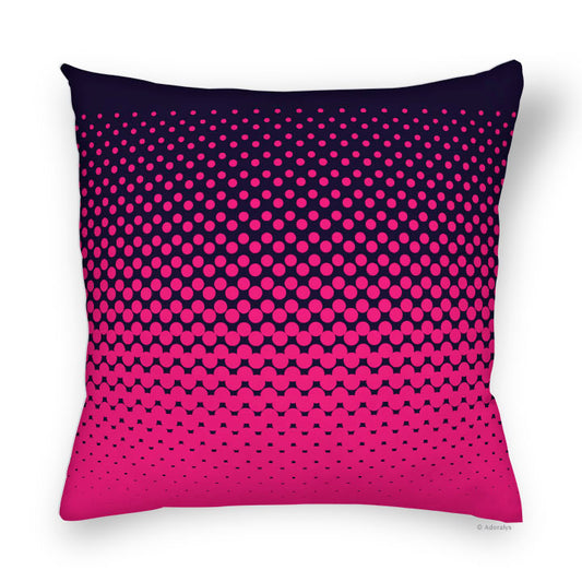 Cushion Cover | Circle Gradient - Pink and Black