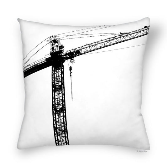 Cushion cover | Crane - Black and white
