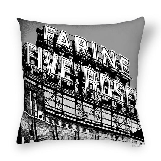 Cushion cover | Five Roses - Grey