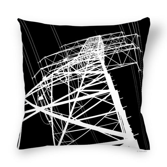 Cushion cover | Pylon - Black and white