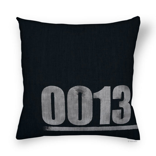 Cushion cover | Number 13 - Black and gray