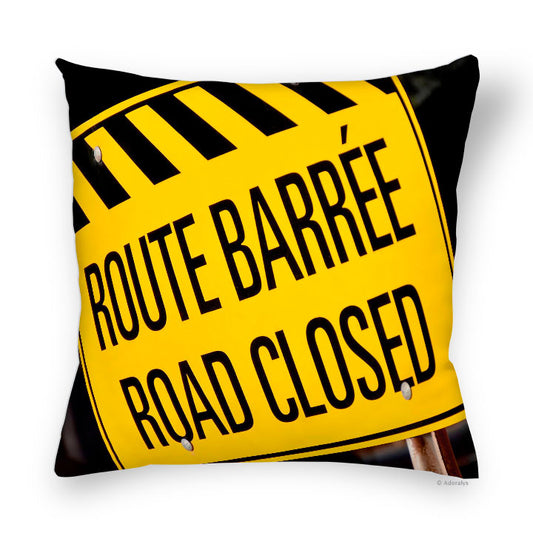 Cushion cover | Road blocked