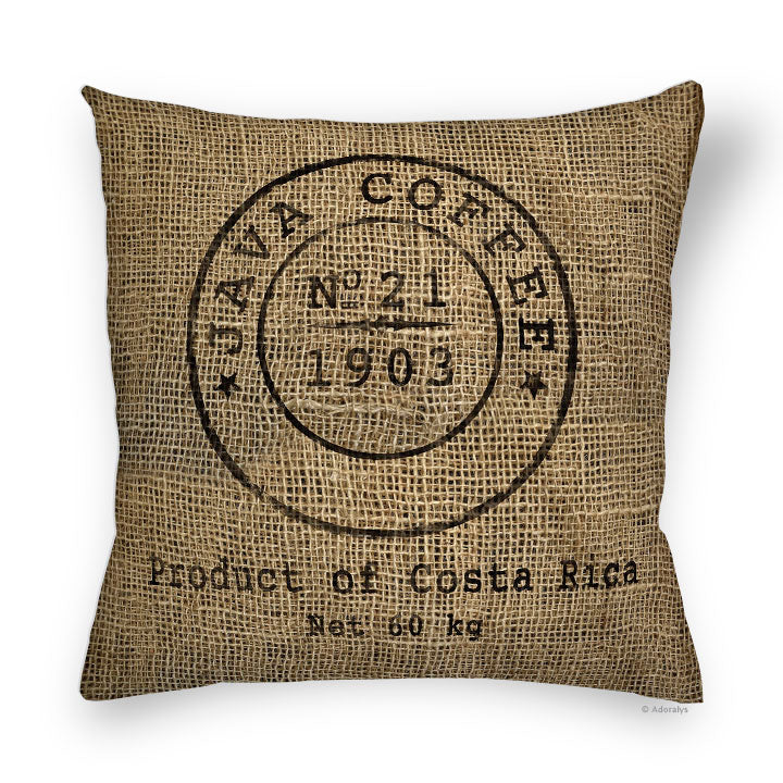 Cushion cover | Java coffee - Beige
