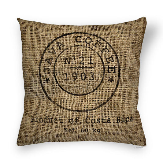 Cushion cover | Java coffee - Beige