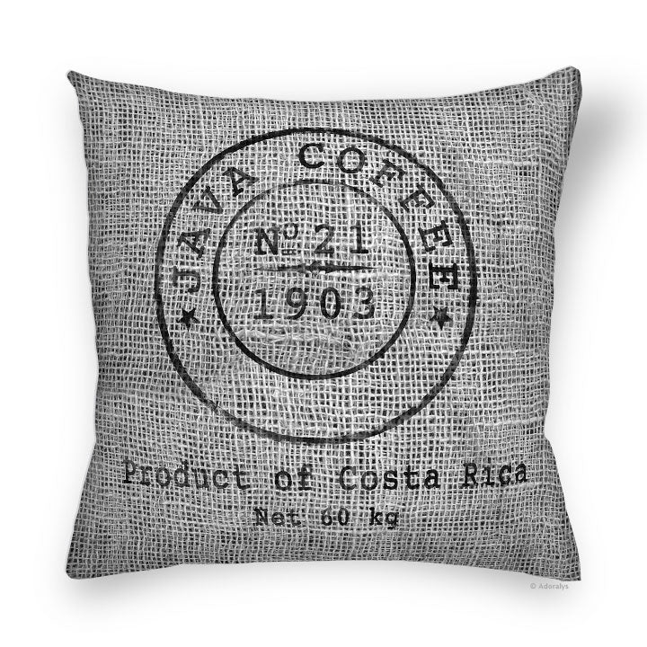Cushion cover | Java coffee - Grey
