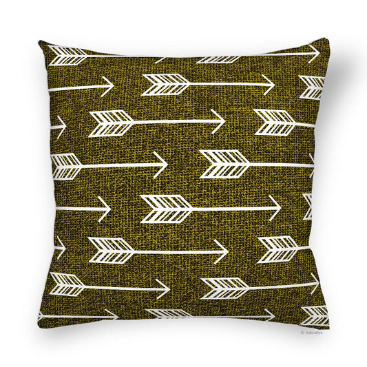 Cushion cover | Multi-arrows - Yellow