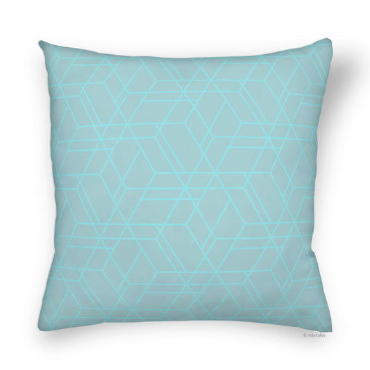 Cushion cover | Hexagons - Blue