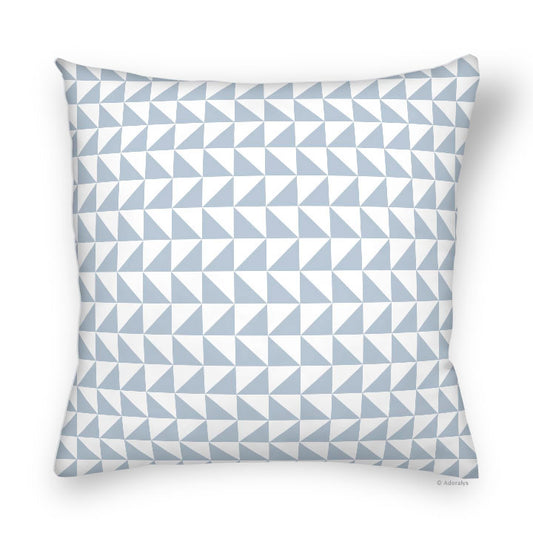 Cushion cover | Aligned triangles - Blue