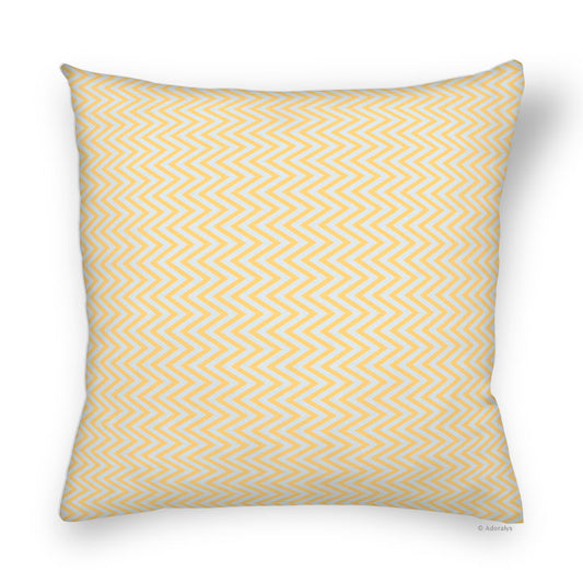 Cushion cover | Vertical chevrons - Yellow