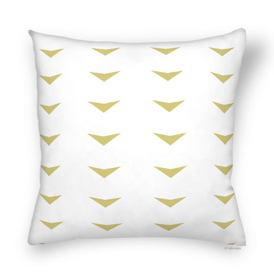 Cushion Cover | Arrowheads - White and Yellow