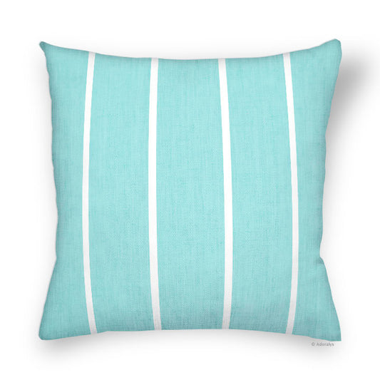 Cushion cover | Vertical stripes - Turquoise