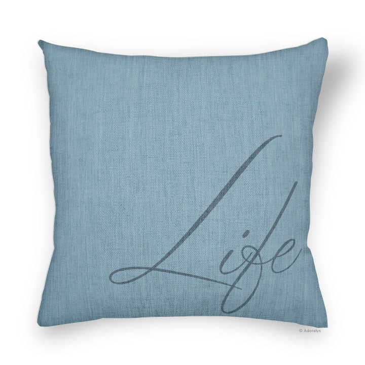 Cushion cover | Life - Blue
