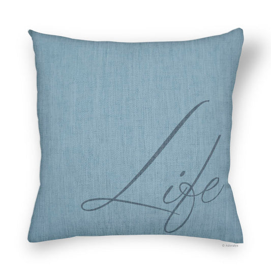 Cushion cover | Life - Blue