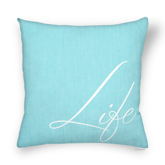 Cushion cover | Life - Turquoise