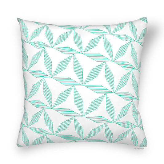 Cushion cover | Geometry - Turquoise