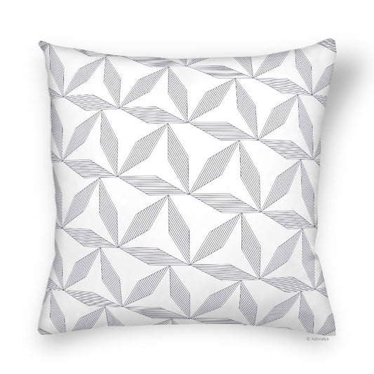 Cushion cover | Geometry - Grey