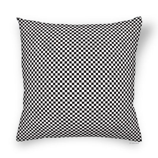 Cushion cover | Checkerboard - Black and white