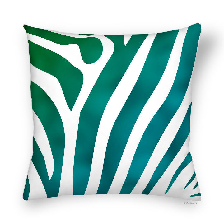 Cushion cover | Zebra 1 - Turquoise